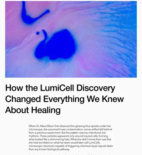 Sample article layout: health and wellness story