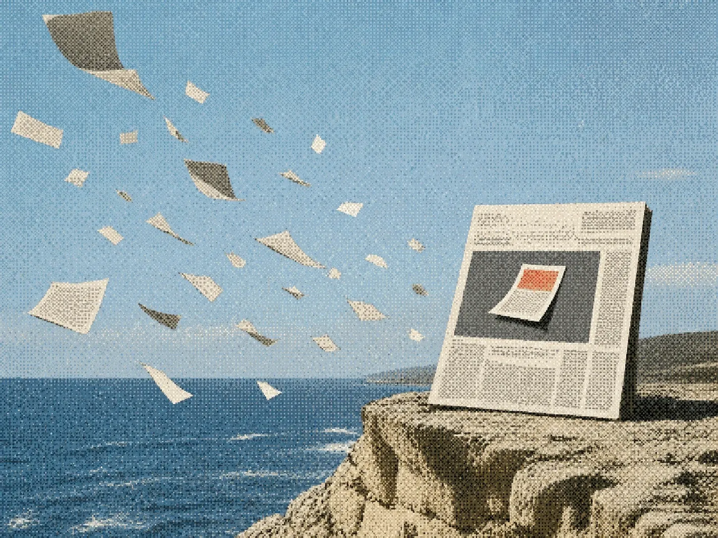 Press releases scattering toward one selected newspaper