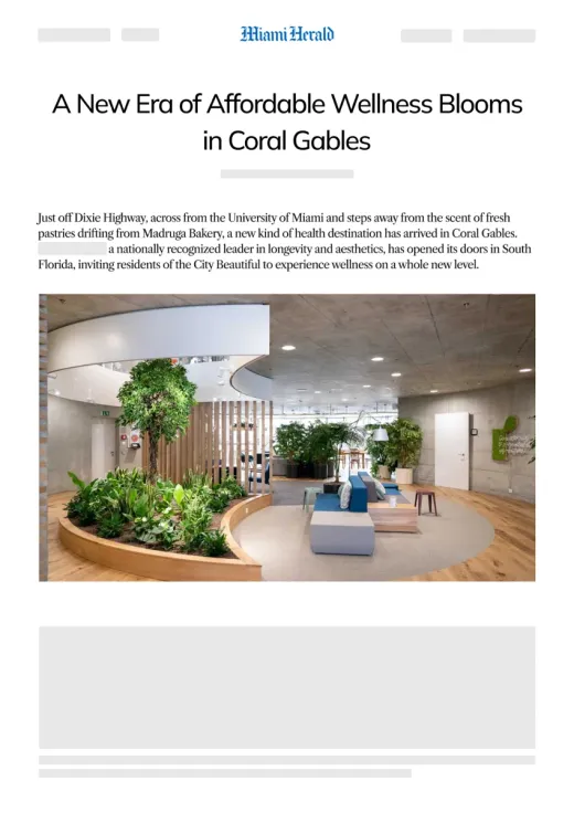 Sample article layout: health and wellness story