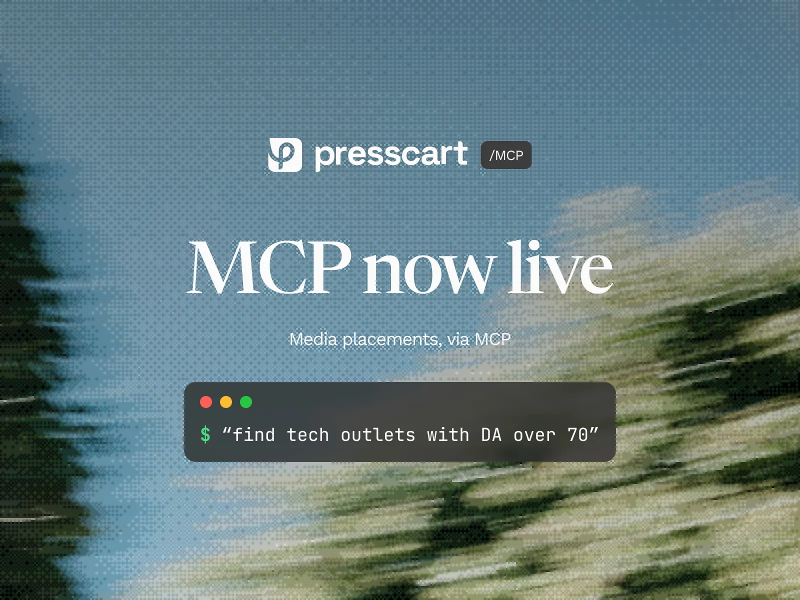 Presscart MCP — now live. AI assistants, meet media placements.