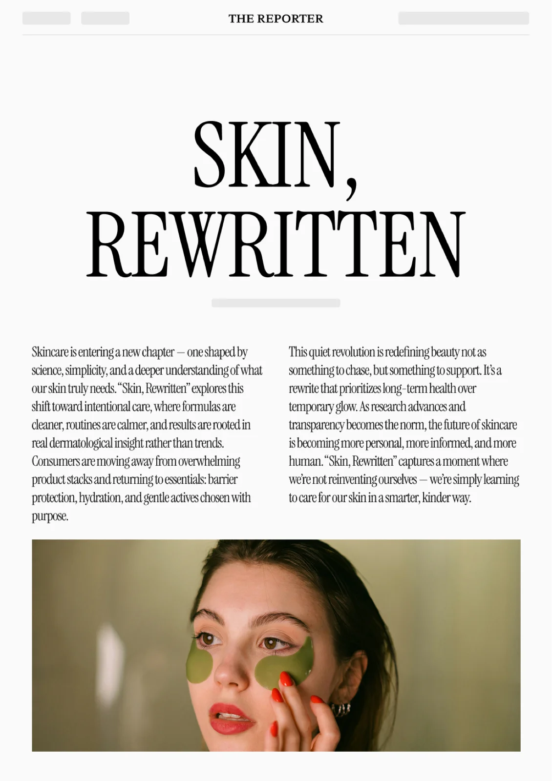 Glamour - Beauty Article