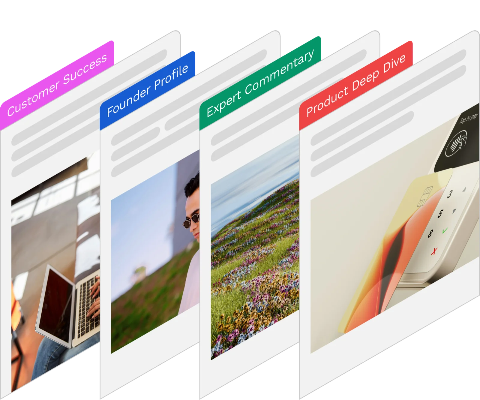 Presscart platform overview showing media placement options