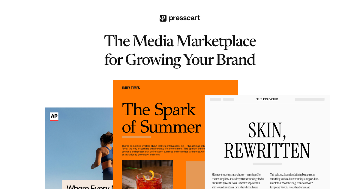 Presscart - The Media Marketplace for Daily Media Opportunities logo